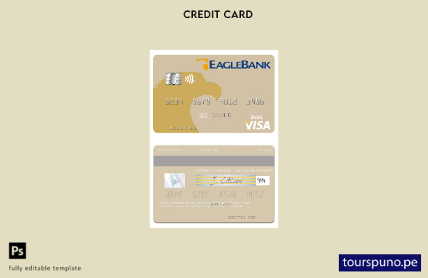 lista para imprimir plantilla de tarjeta de débito visa Nauru Eagle Bank Inc